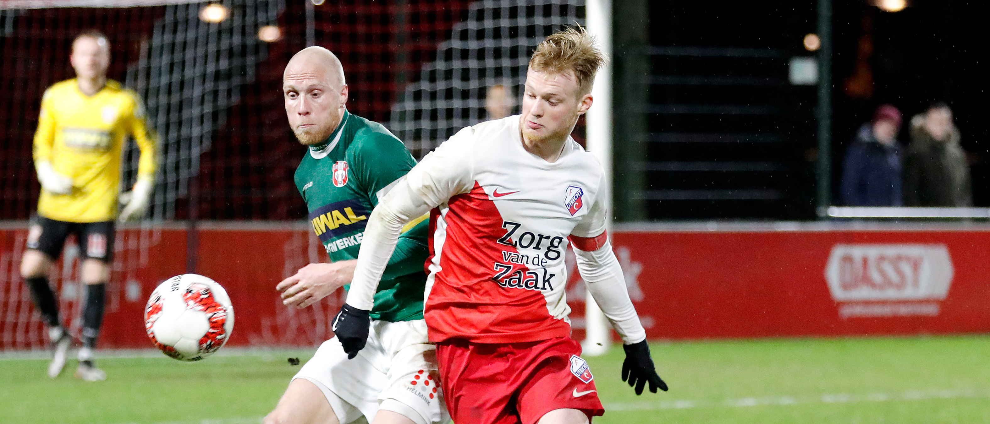 Puntendeling Jong FC Utrecht door late tegentreffer
