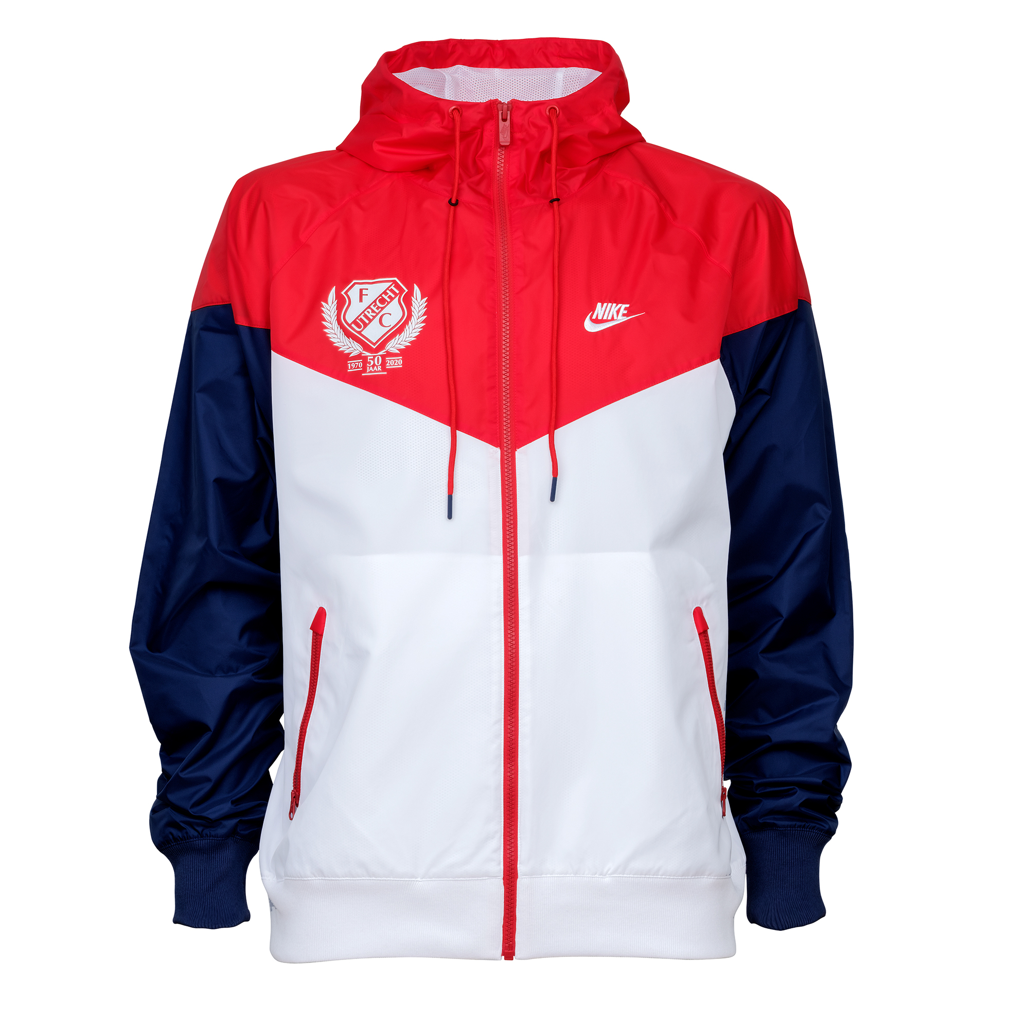 Fc Utrecht Windjack Rood Wit Jubileum