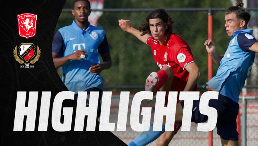 HIGHLIGHTS | Jong FC Utrecht verliest in oefenpot van FC Twente