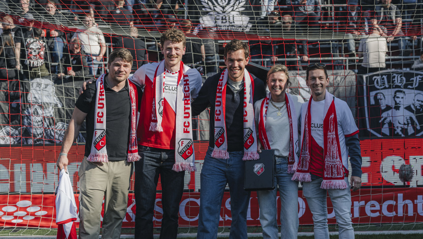 Huldiging Utrechtse topsporters voorafgaand aan FC Utrecht - Willem II