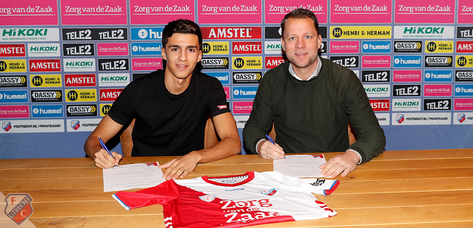 Middenvelder Rida El Barjiji tekent bij FC Utrecht