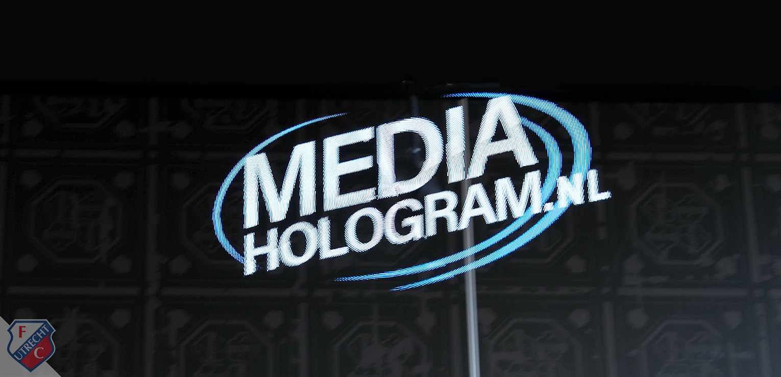 Media Hologram in Stadion Galgenwaard