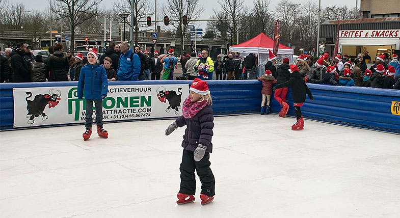 Fan Village in winterse sferen