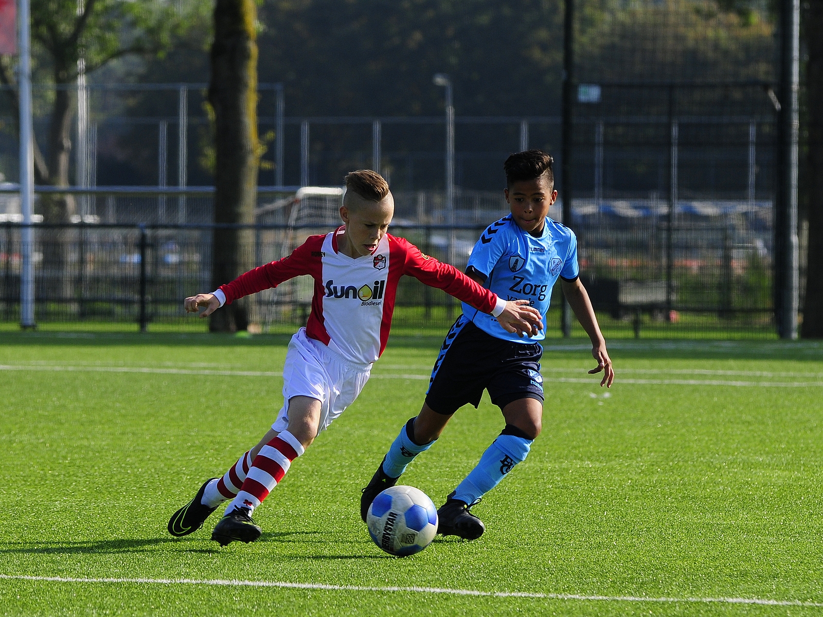 Prima spelend FC Utrecht O13 scoort niet
