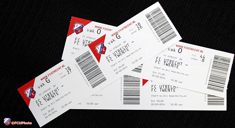 FC Utrecht – FC Twente: draag je ticket op zak