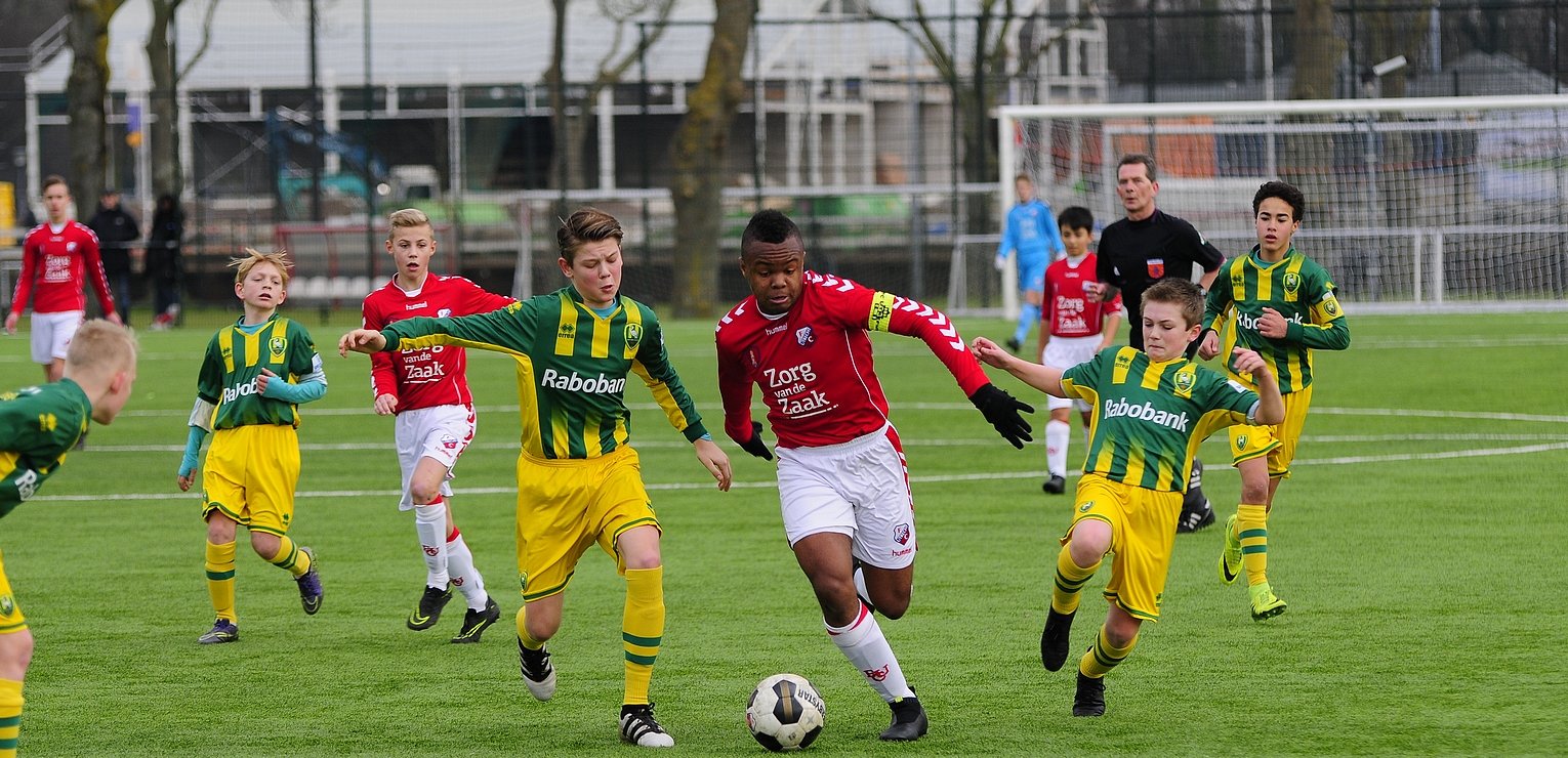 Doelpuntrijk duel bij FC Utrecht O14