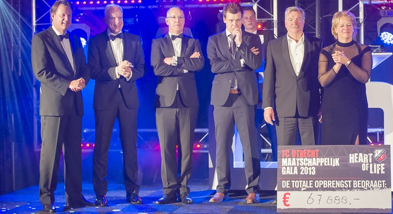 FC Utrecht Maatschappelijk Gala brengt €76.500,- op
