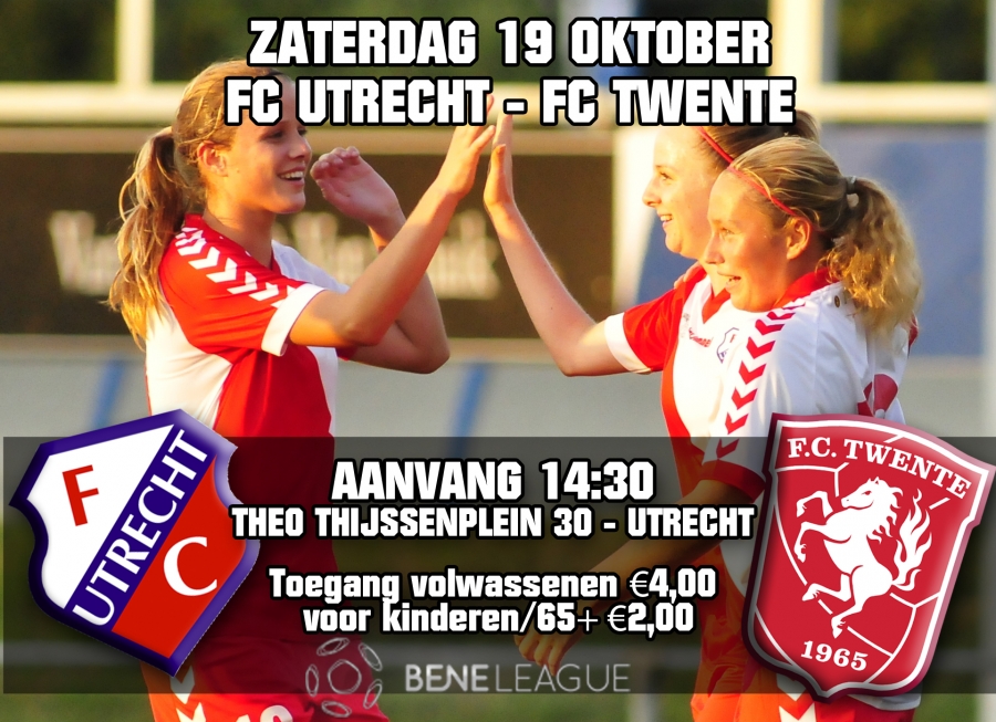 Zaterdag 19 oktober FC Utrecht - FC Twente