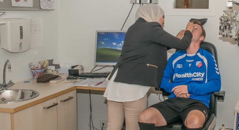 Selectie ondergaat ogentest