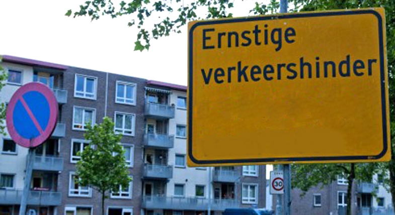 Verkeershinder op N411