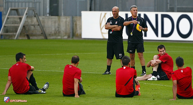 FC Differdange 03 traint in Stadion Galgenwaard