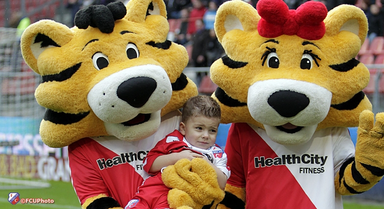 Tiger deelt uit tijdens de Open Dag van FC Utrecht