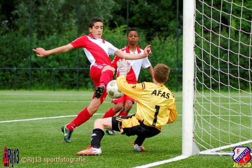 fotoverslag FC Utrecht O14 (C2) - AZ O14