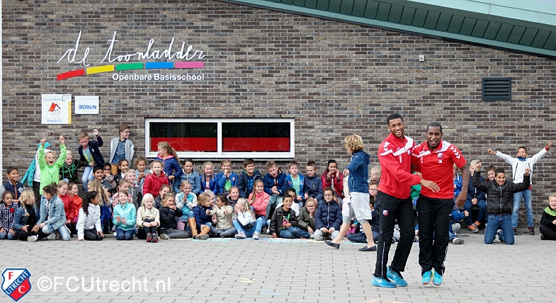 FC Utrecht-spelers te gast bij De Toonladder