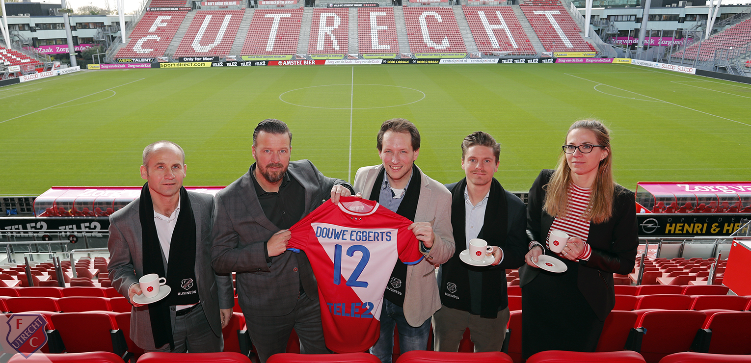 Samenwerking tussen 'stadsgenoten' FC Utrecht en Jacobs Douwe Egberts Professional 