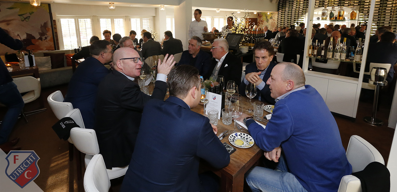 Succesvolle FC Utrecht Business Lunch in Restaurant Wilheminapark