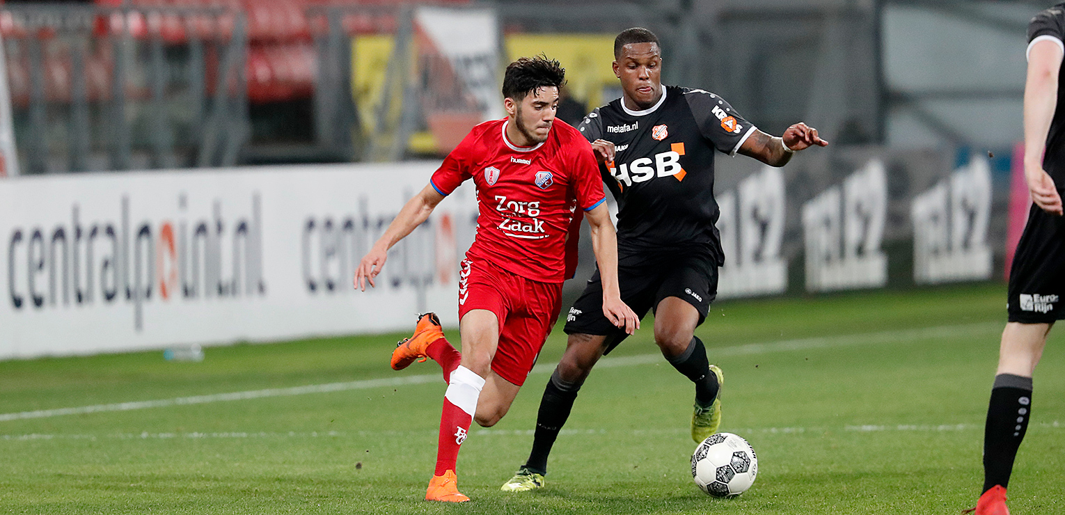 Late treffer bezorgt Jong FC Utrecht winst tegen FC Volendam 