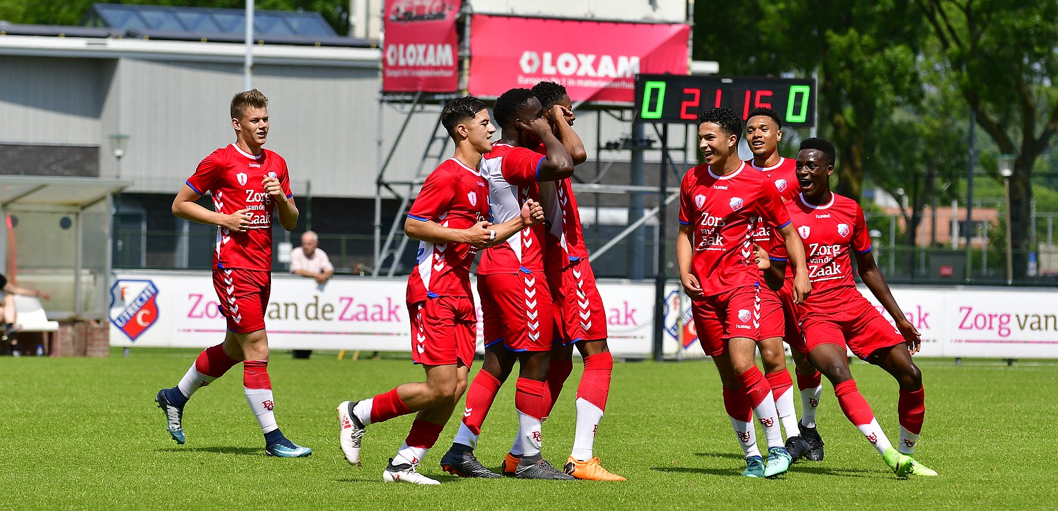 Knappe overwinning FC Utrecht O19 in laatste competitiewedstrijd