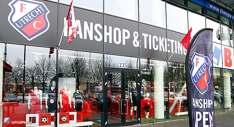 FC Utrecht Fanshop zaterdag 6 juni gesloten