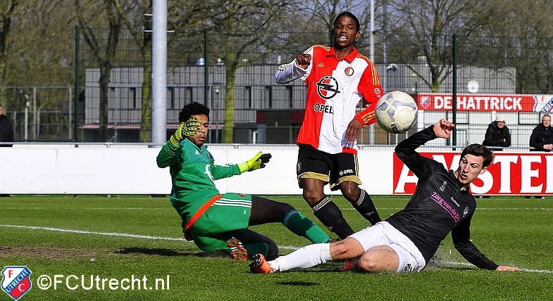 Nederlaag voor FC Utrecht O17 tegen Feyenoord O17