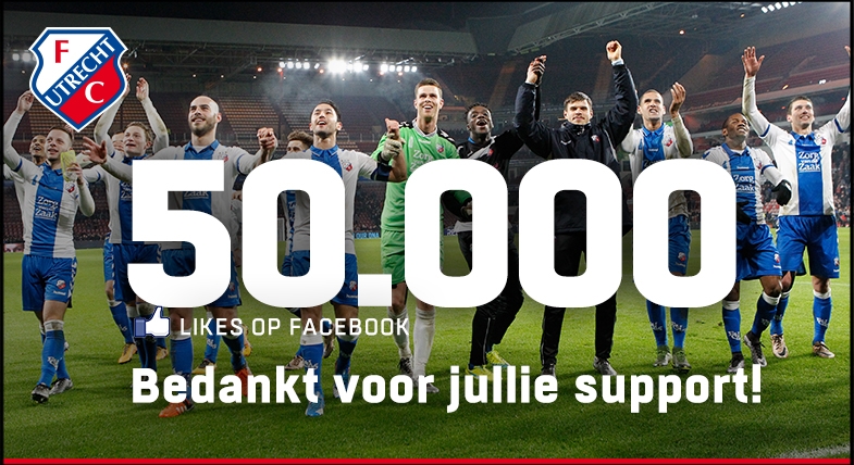 Vijftigduizend duimen omhoog voor FC Utrecht