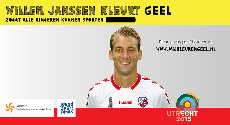 FC Utrecht steunt campagne 'Wij kleuren geel'