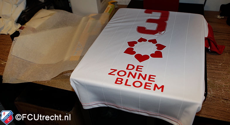 De Zonnebloem zondag op FC Utrecht-shirt