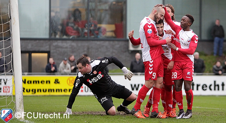 Kwintet FC Utrecht-doelpunten in oefenpartij